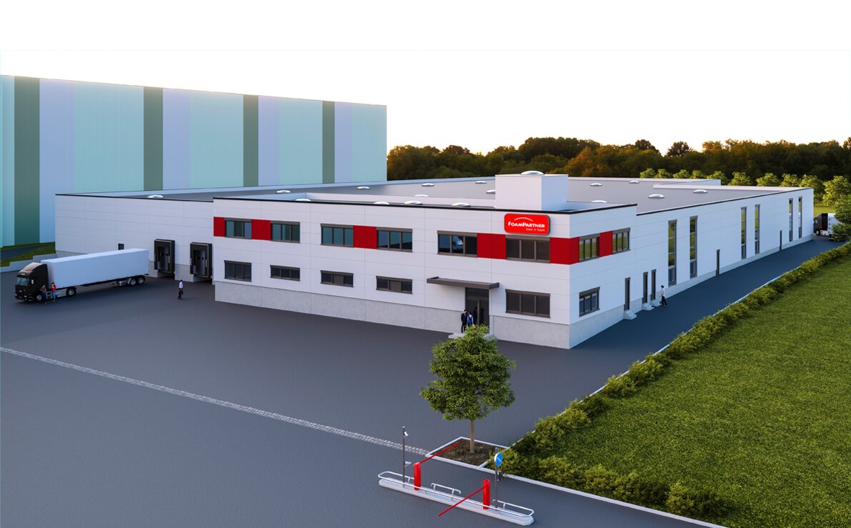 FoamPartner is expanding the manufacturing capacities at its Duderstadt site in Lower Saxony, Germany, with a new converting centre for industrial specialty foams. (Source: FoamPartner)