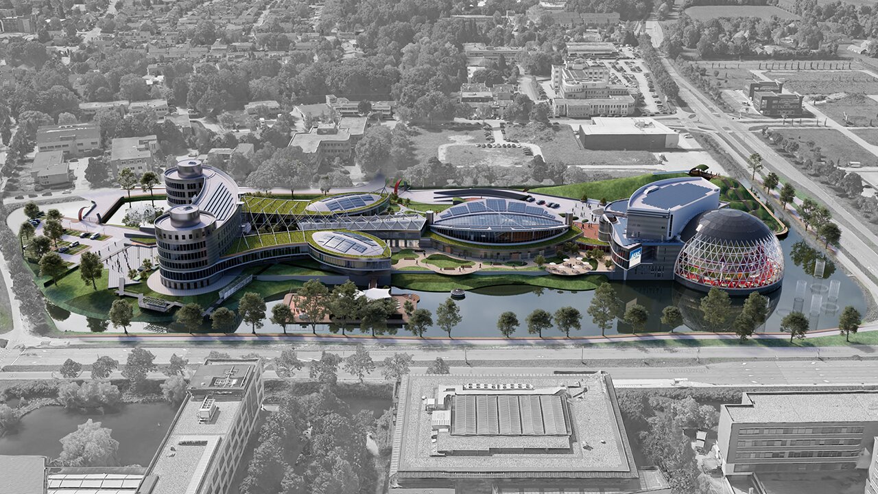 The new AFAS Experience Center in Leusden, the Netherlands, is equipped with Fisco's facade fastening elements. (Source: AFAS Software)