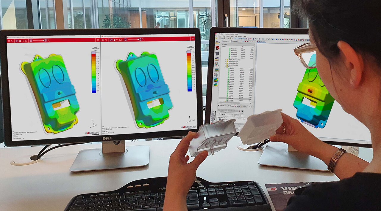 The new Sigmasoft release allows users an even more accurate prediction and analysis of warpage. (Source: Sigma)