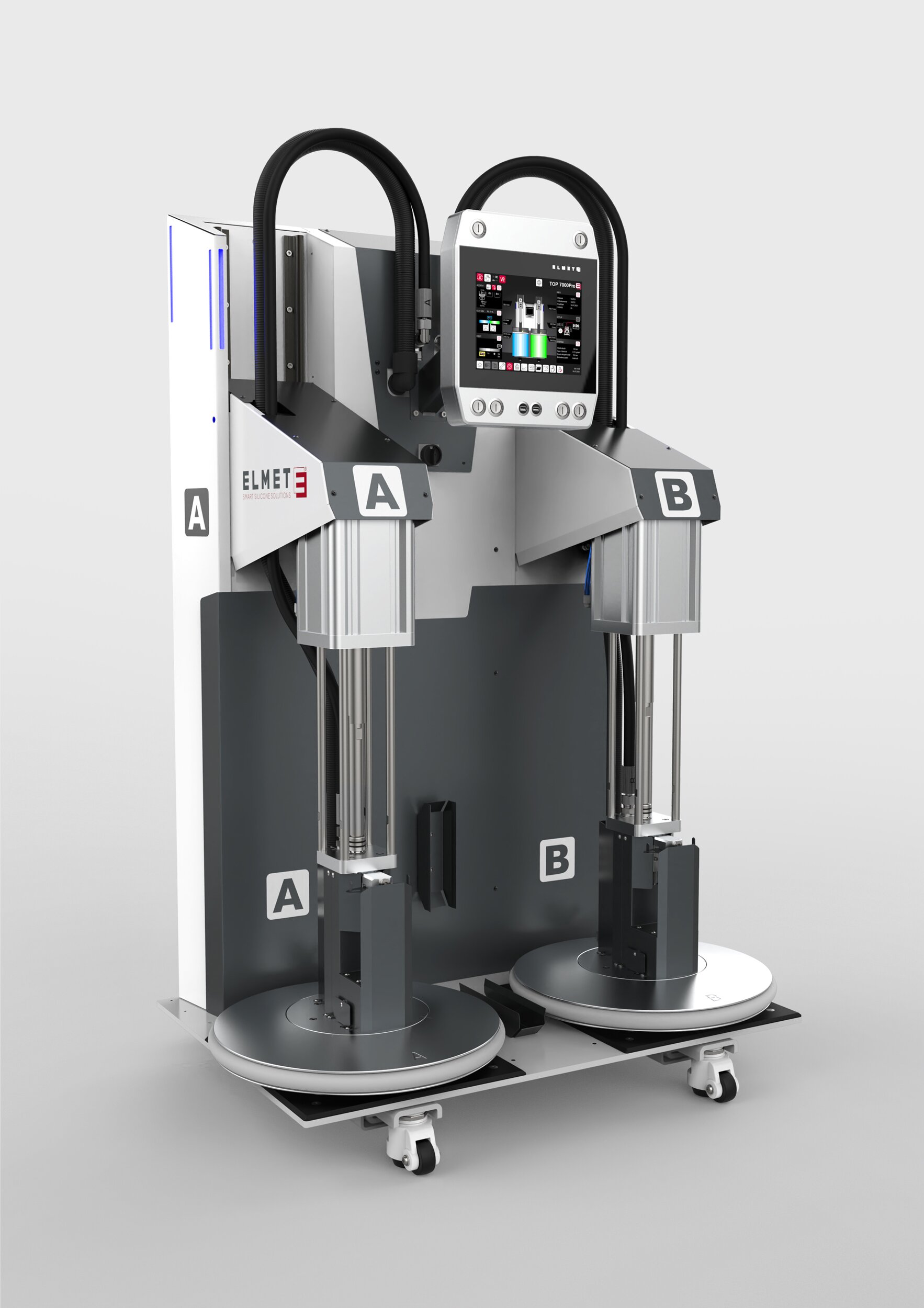 Elmet Smart mix TOP 7000 Pro LSR dosing system. (Source: Elmet)