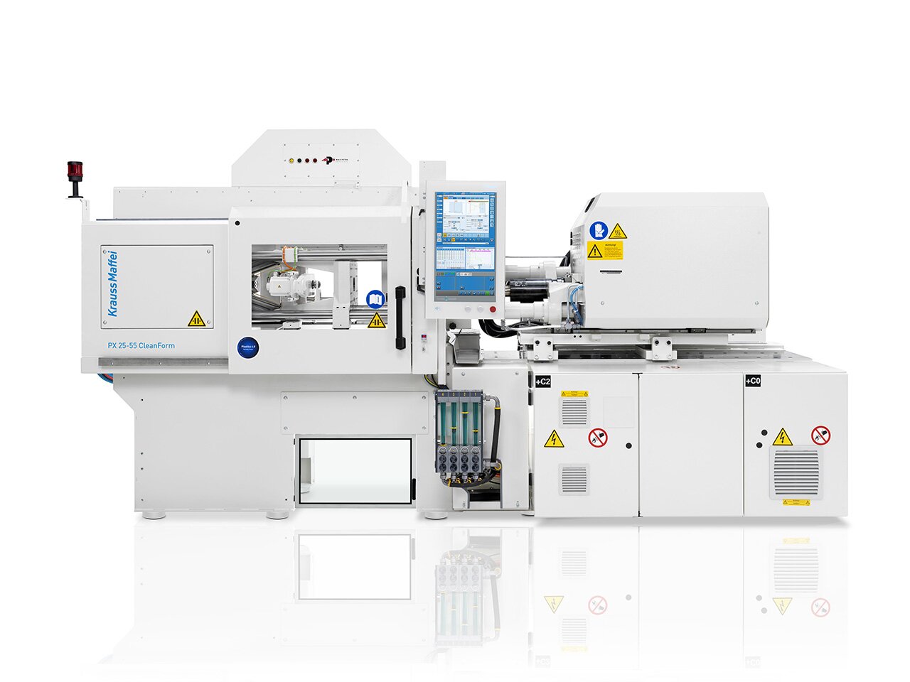 The PX 25 CleanForm for manufacturing micromembranes for vaccination doses in medical technology (Source: KraussMaffei)