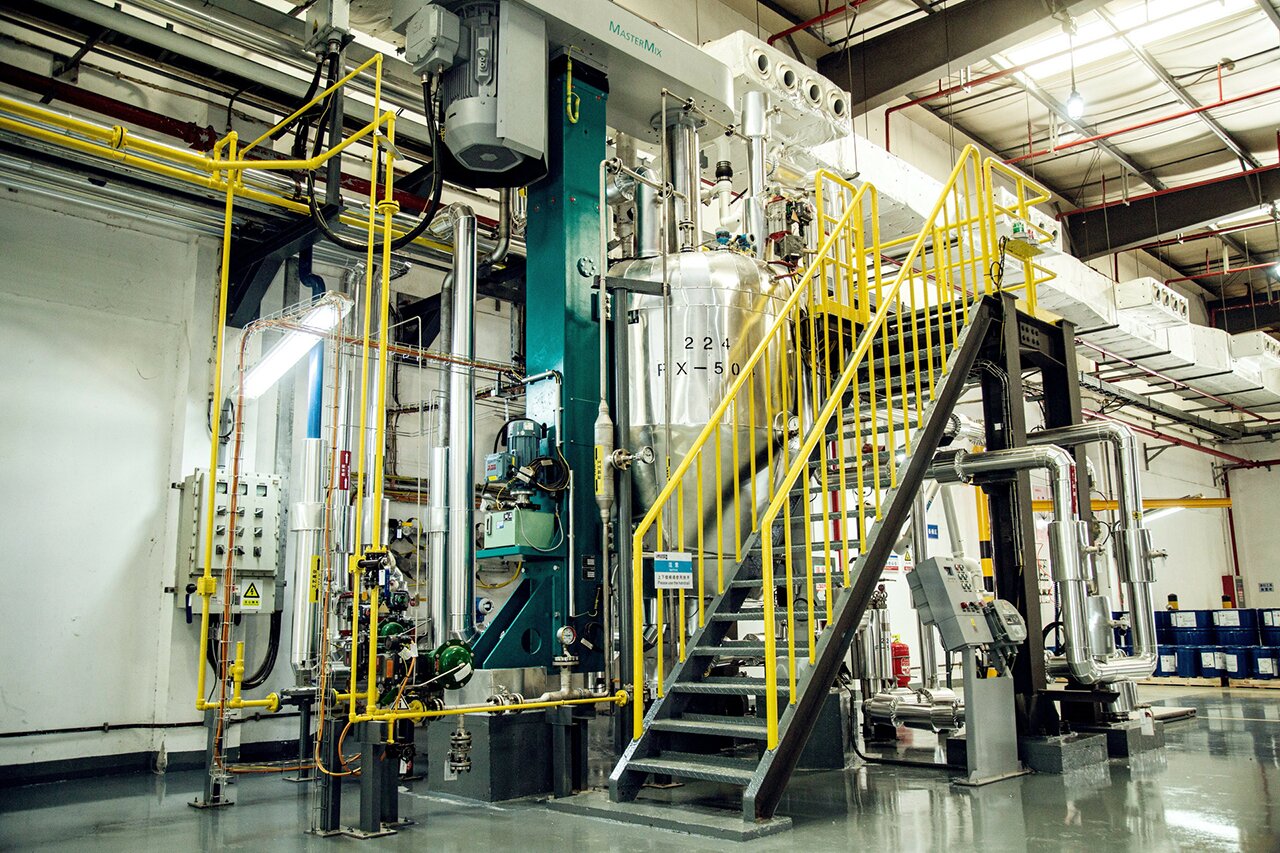Lanxess put a new production line for the manufacture of water-based compounds into operation in Nantong, China. (Source: Lanxess)